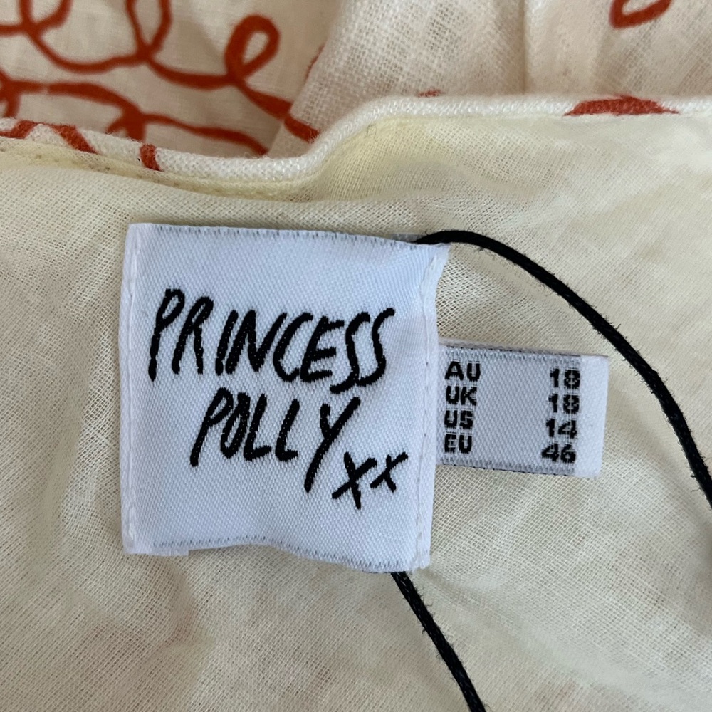 {Princess Polly} Chosen Girl Linen Blend Maxi Dress - Womens 14 - NWT - Picture 8 of 12